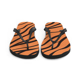 Tiger Print Flip Flops