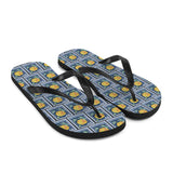 Yellow Rose Flower Flip Flops