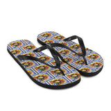 Sunflower Bee Flip Flops