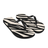 Zebra Print Flip Flops
