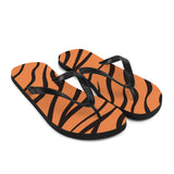 Tiger Print Flip Flops