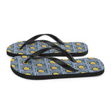 Yellow Rose Flower Flip Flops