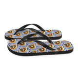 Sunflower Bee Flip Flops