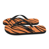 Tiger Print Flip Flops