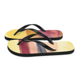 Watercolor Print Flip Flops