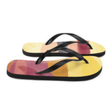 Watercolor Print Flip Flops