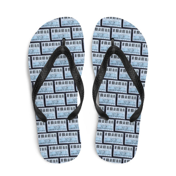 Piano Keys Flip Flops