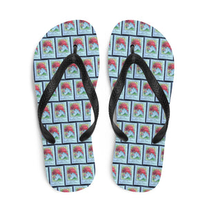 Mushroom Red Flip Flops