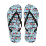 Mushroom Red Flip Flops