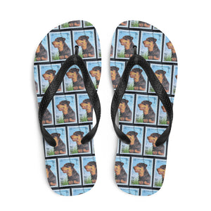 Rottweiler Dog Flip Flops