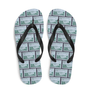 White House Stamp Flip Flops