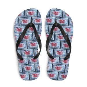 Air Mail Stamp Flip Flops