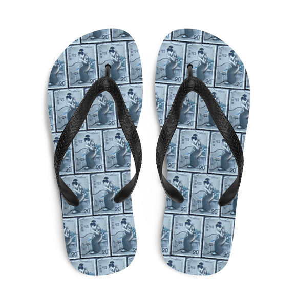 Japanese Stamp Flip Flops