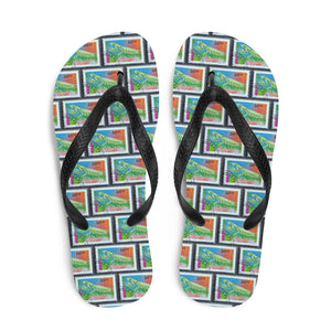 Praying Mantis Flip Flops