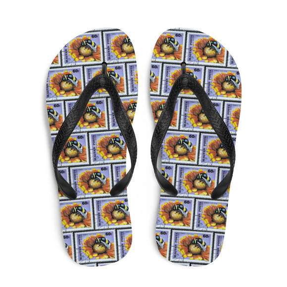 Sunflower Bee Flip Flops