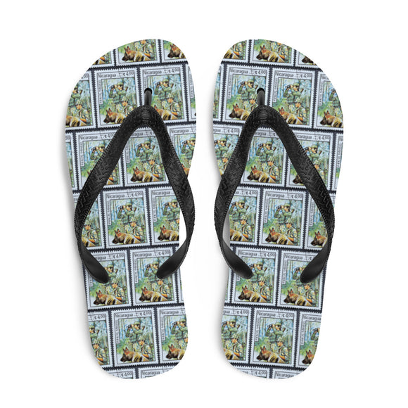 Military Dog Flip Flops