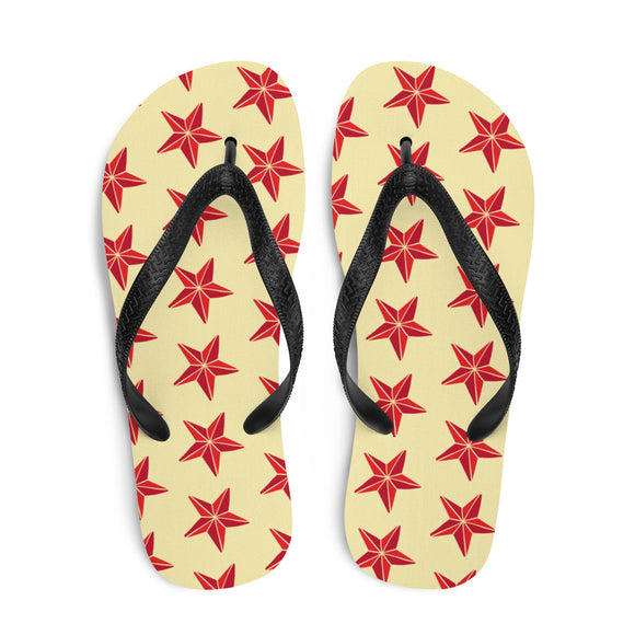 Star Print Flip Flops