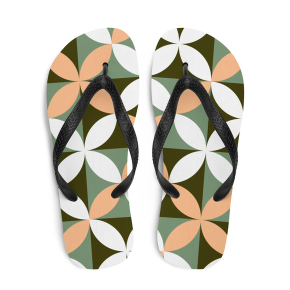 Beachy Feel Print Flip Flops