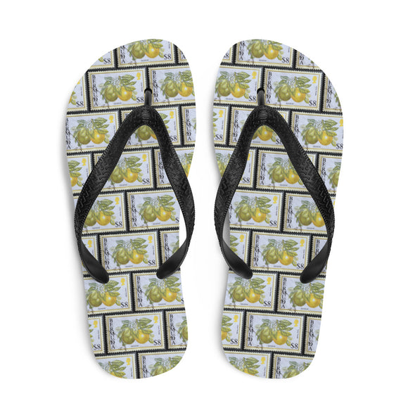 Lemon Citrus Flip Flops