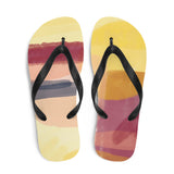 Watercolor Print Flip Flops