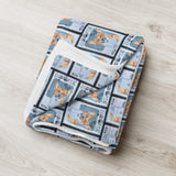 Welsh Corgi Dog Stamp Blanket