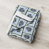 Black Cat Stamp Blanket