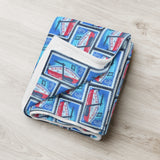 Erie Canal Boat Stamp Blanket