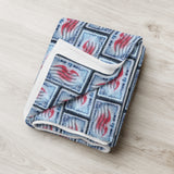 Air Mail Red Eagle Stamp Blanket