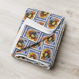 Sunflower Bee Stamp Blanket