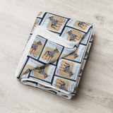Doberman Dog Stamp Blanket