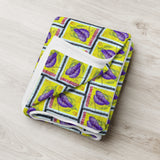 Eggplant Vegetable Stamp Blanket