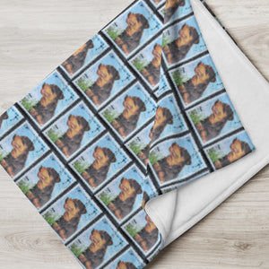 Rottweiler Stamp Blanket