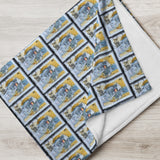 Astronaut Space Stamp Blanket