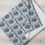 Black Cat Stamp Blanket