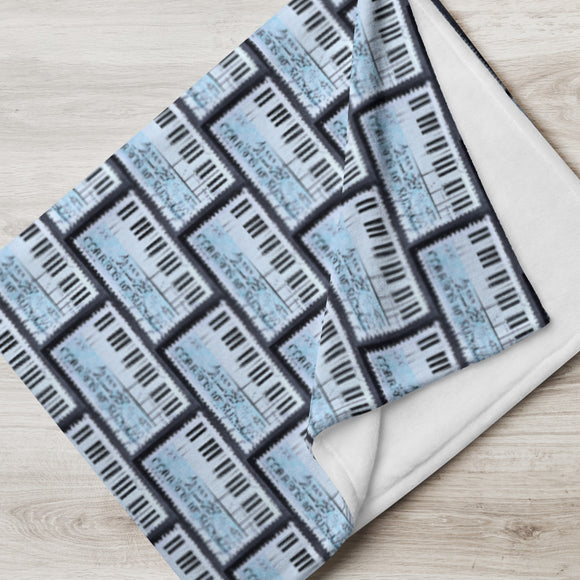 Piano Keys Stamp Blanket