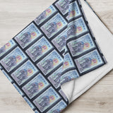 Elephant Stamp Blanket