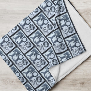 Pistons Car Part Stamp Blanket