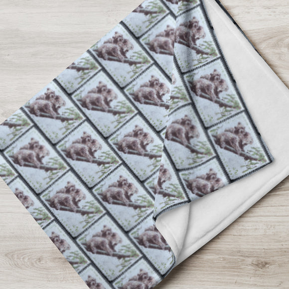 Koala Bear Australia Stamp Blanket