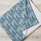 Mountains of Asia Stamp Blanket