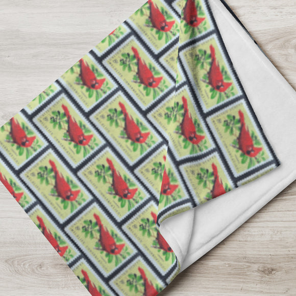 Cardinal Stamp Blanket