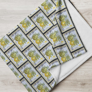 Lemon Citrus Stamp Blanket